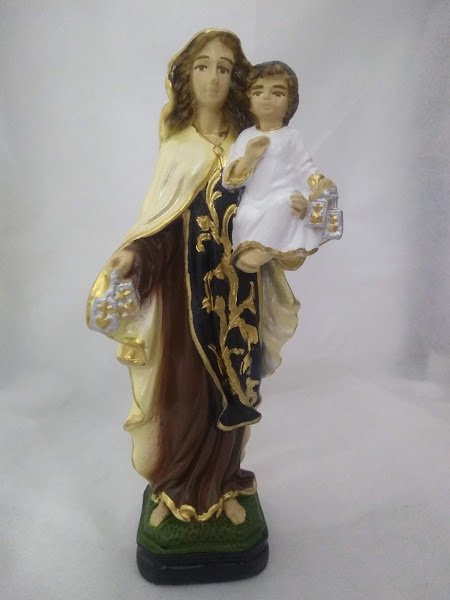 Nossa Senhora do Carmo Imagem Gesso 20cm