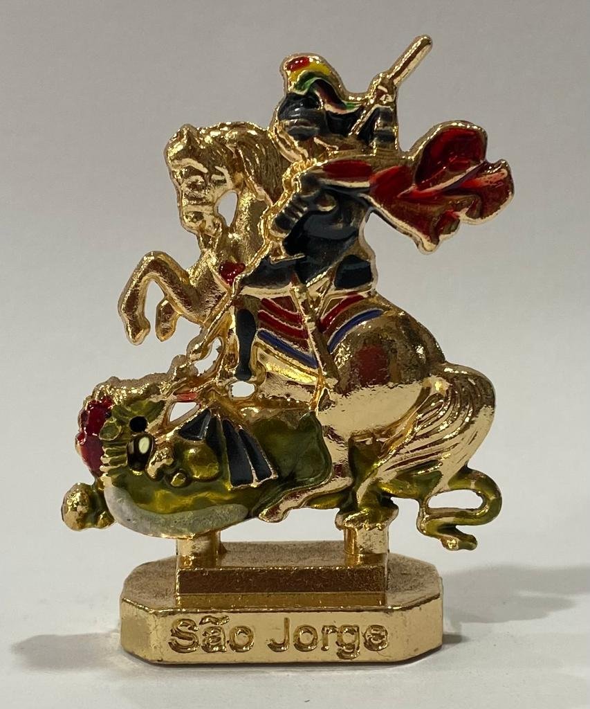 São Jorge para carro dupla face 5 cm