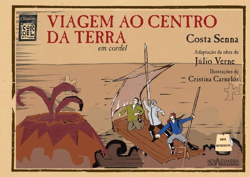 Viagem ao centro da Terra em cordel Júlio  Verne