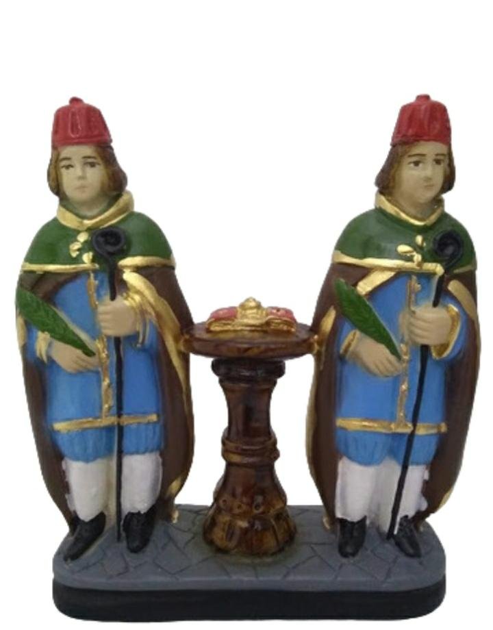 Cosme E Damião Imagem Gesso 20cm - Imagem 2