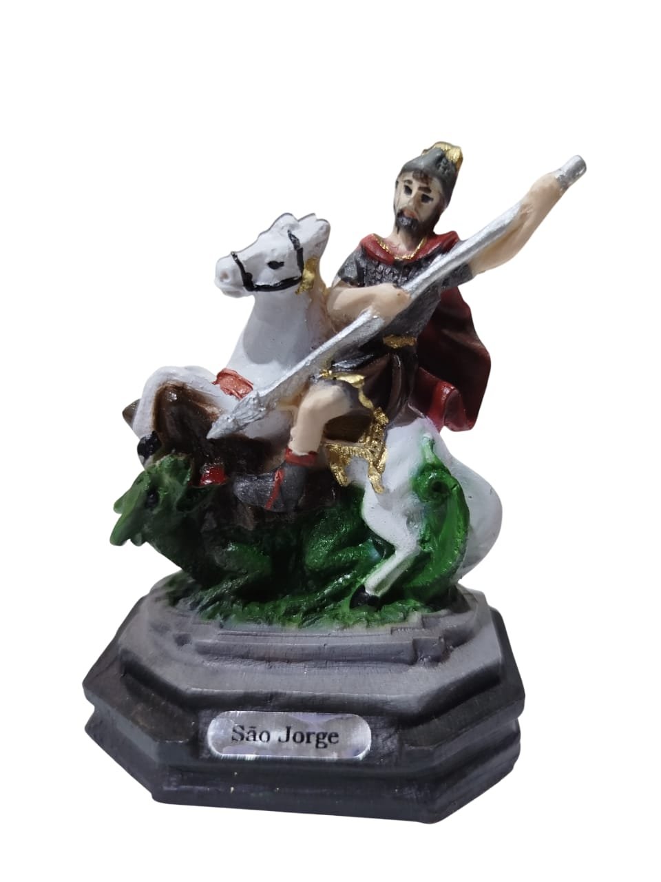 São Jorge Imagem Resina 7cm