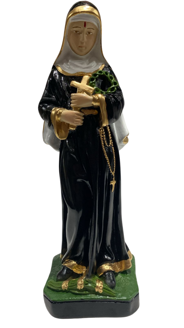 Santa Rita Imagem Gesso 40cm
