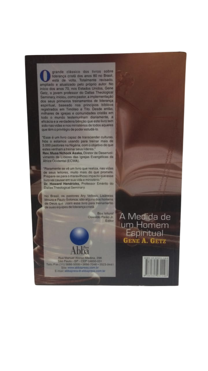 A Medida de um Homem Espiritual Gene A. Getz - Imagem 2