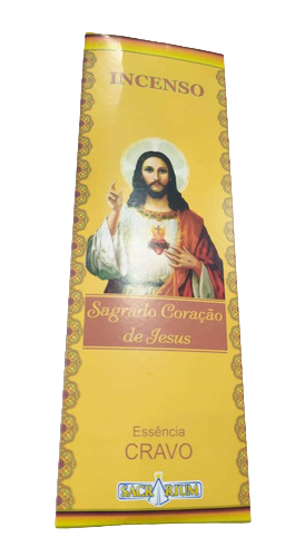 Incenso Em Vareta Do Sagrado Coração De Jesus  Cravo