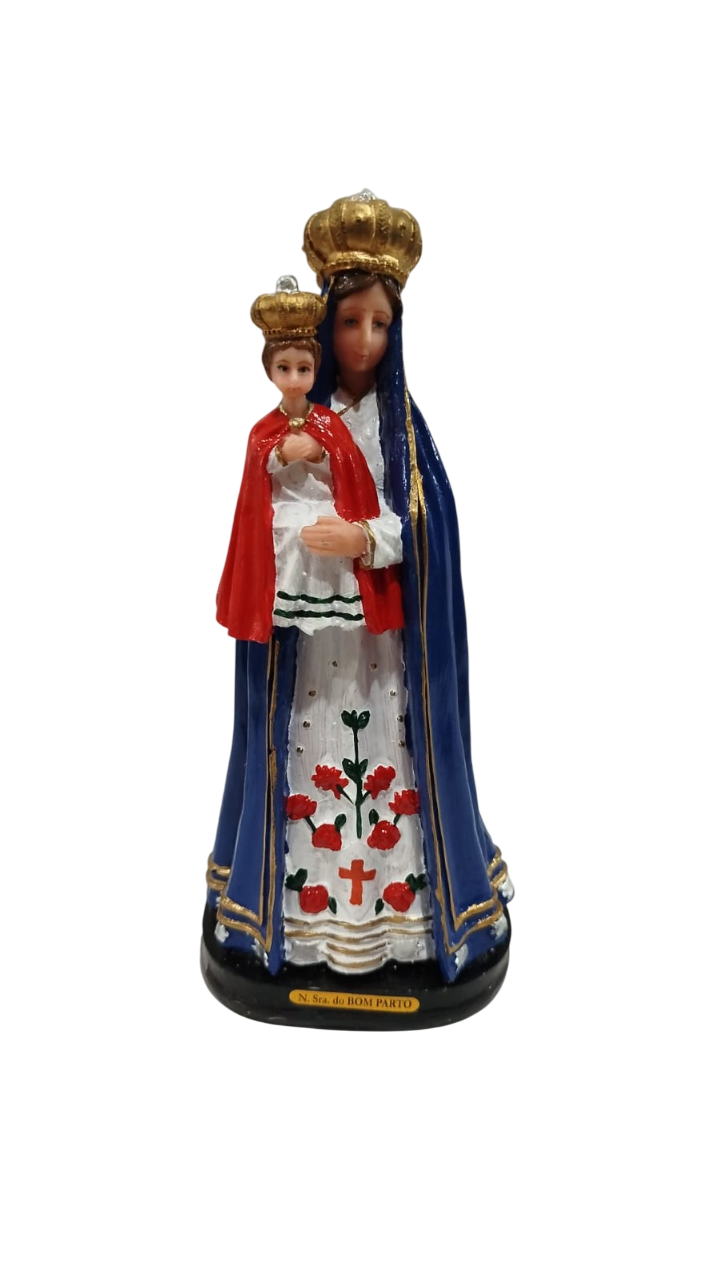 Nossa senhora do Bom Parto Imagem resina 20cm