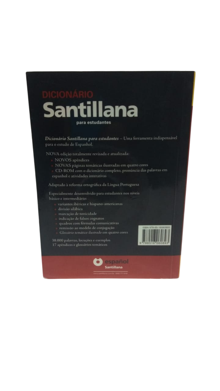 Dicionario Santillana para Estudantes Espanhol Bolso Miguel Diaz y García Talavera - Imagem 2