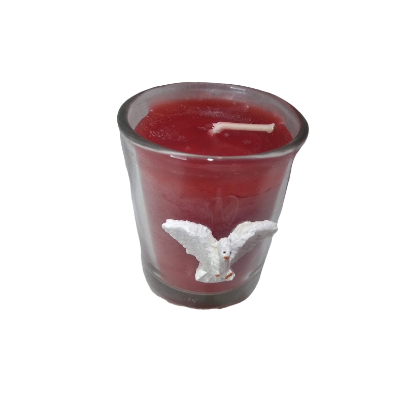 Vela Divino Espirito Santo Vidro 6x4 140G