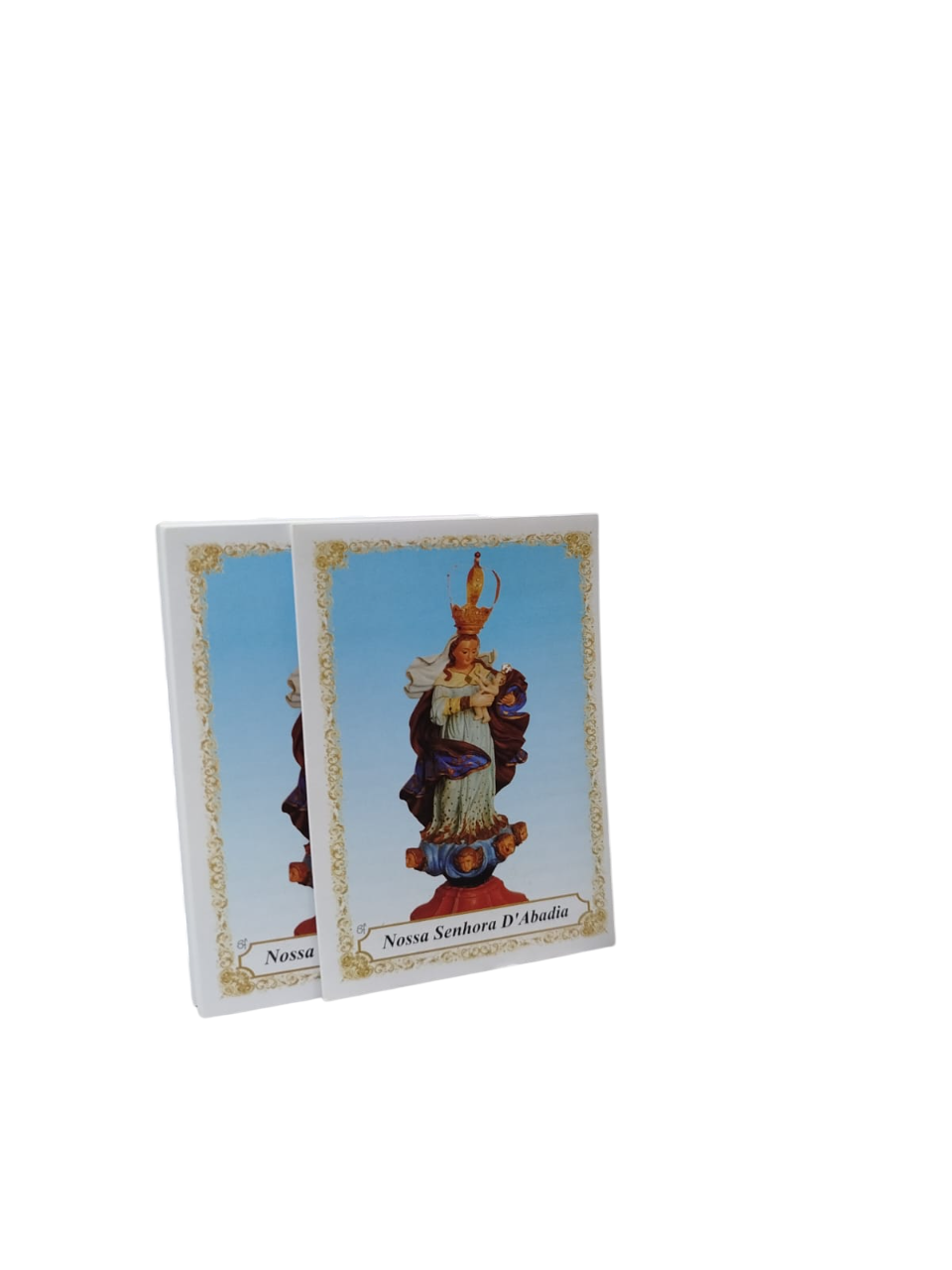 Folheto de oração Nossa senhora D'Abadia 100 unidades
