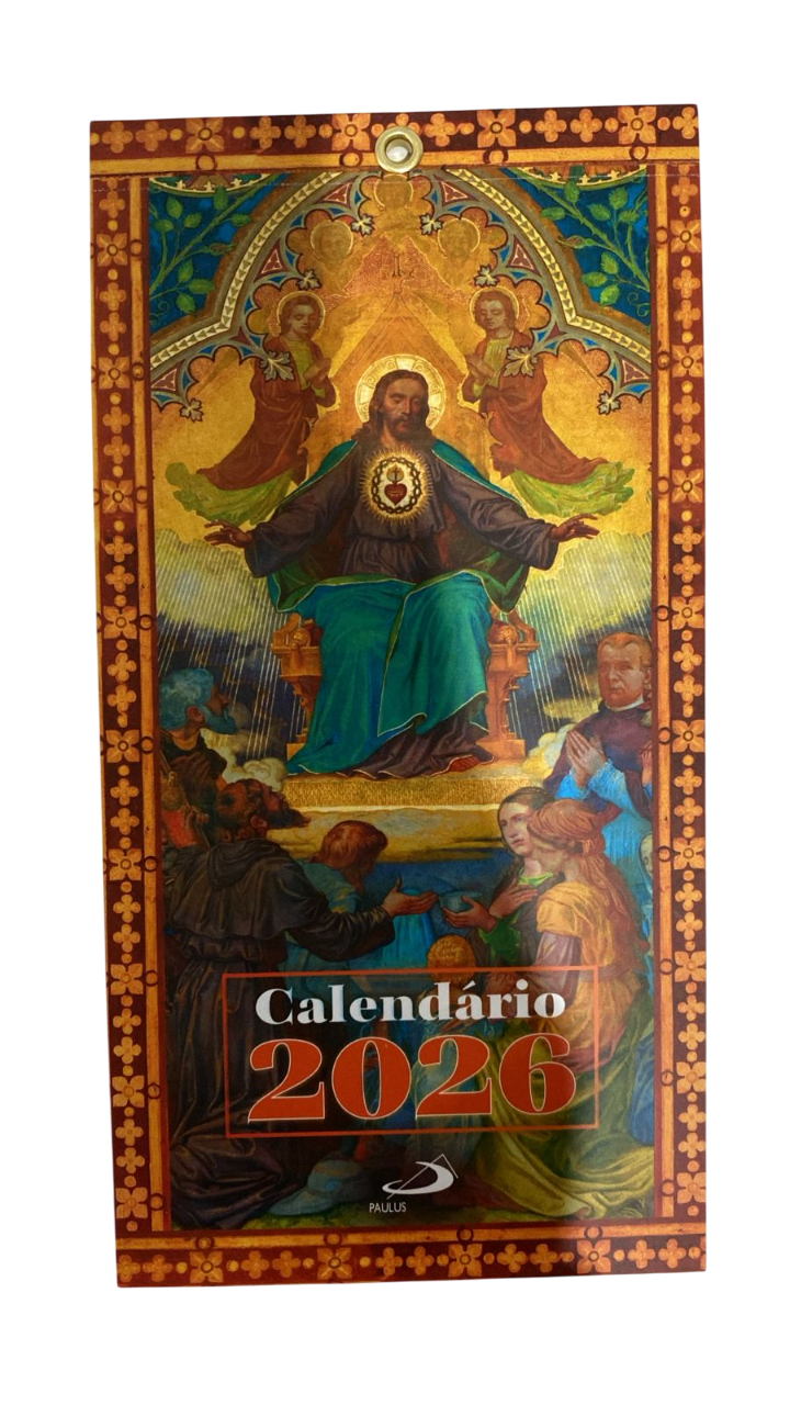 Calendário 2026 Marca Pagina Santos