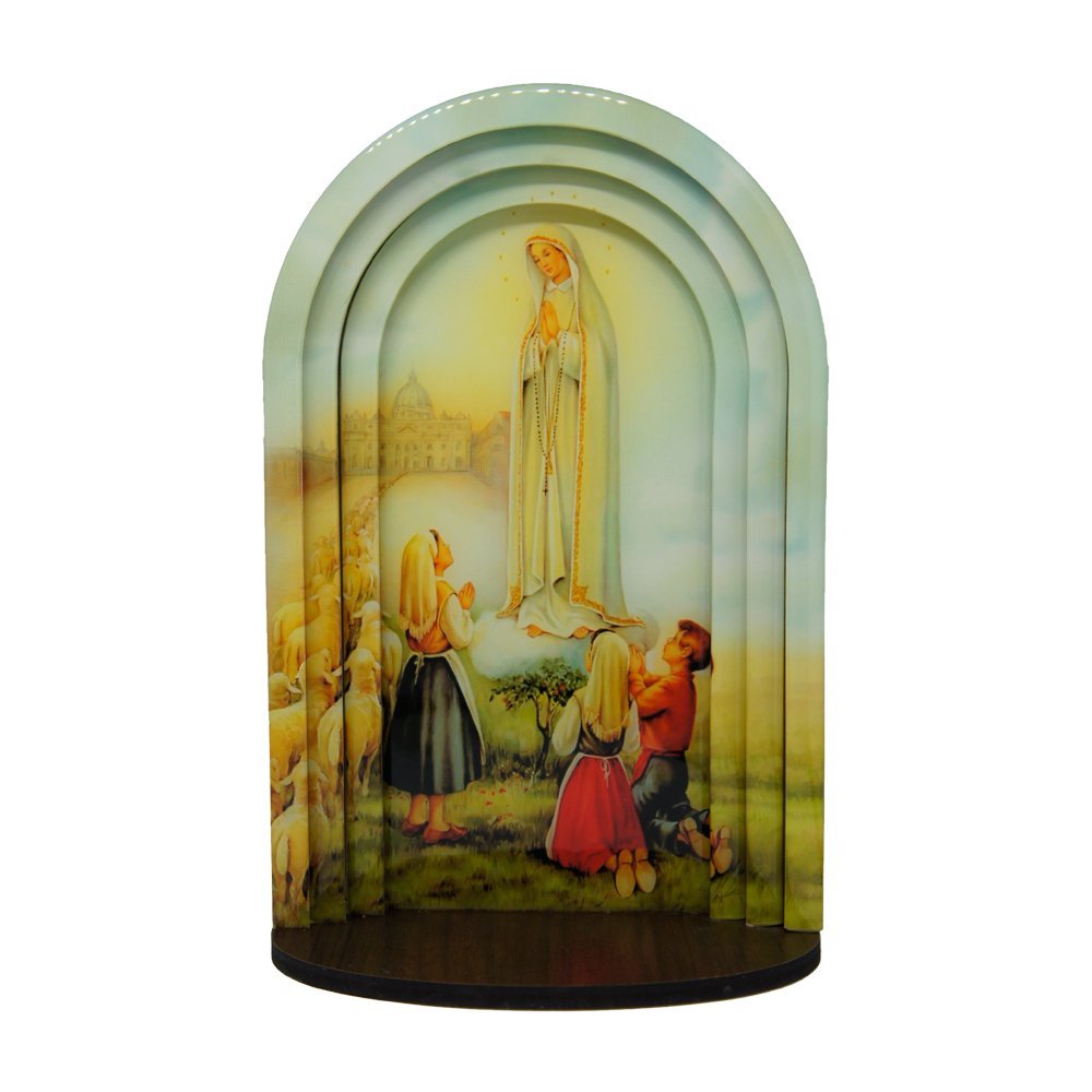 Capela 3D MDF N Sra de Fatima 24x16