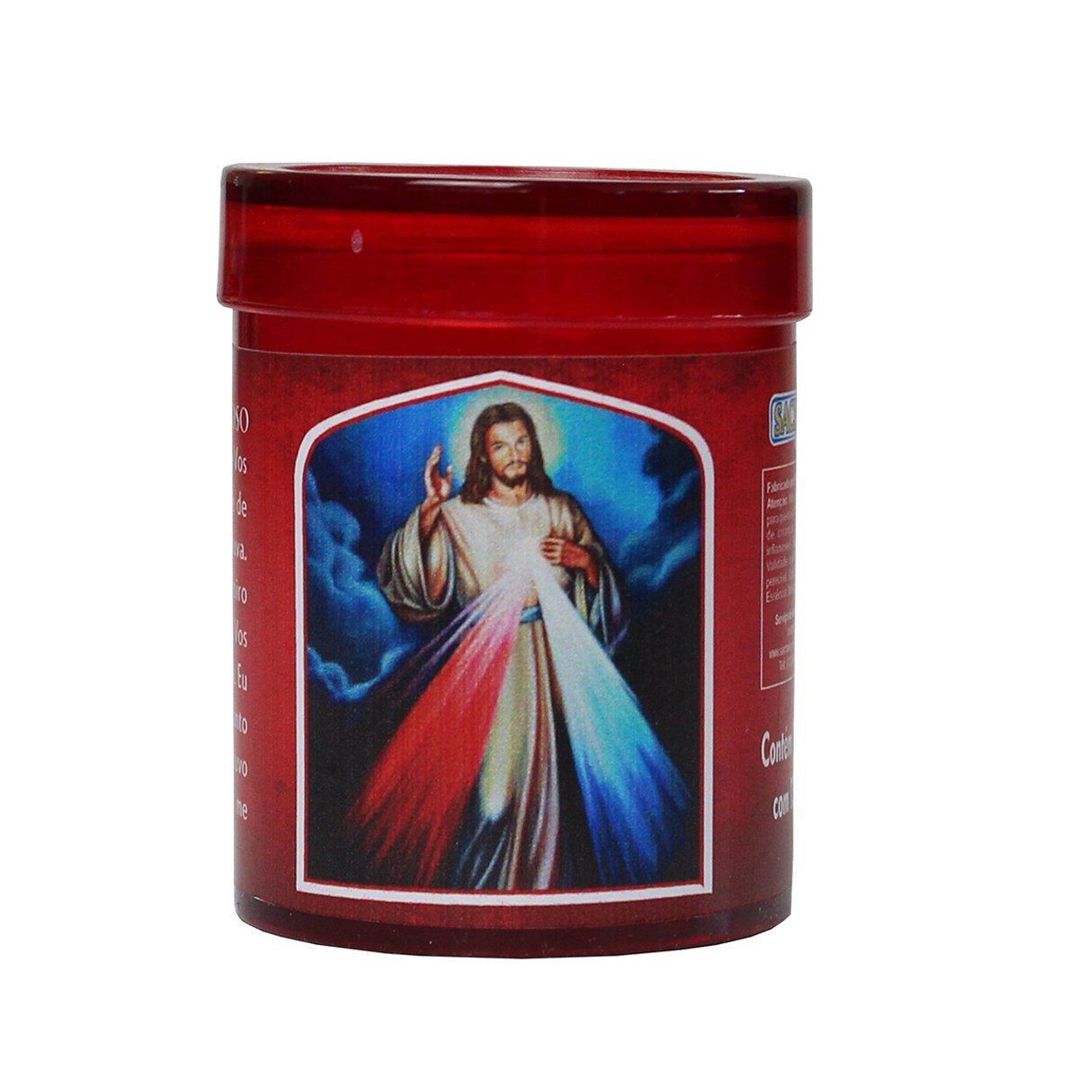 Vela Acrilica Jesus Misericordioso Perfumada - Imagem 2