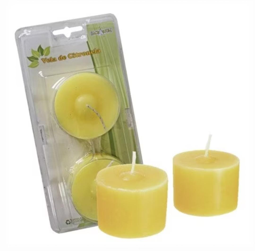 Vela Aromatizante De Citronela Com 2 Unidades