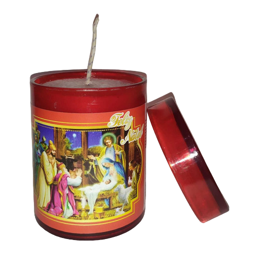 Vela Acrilica Feliz Natal Perfumada