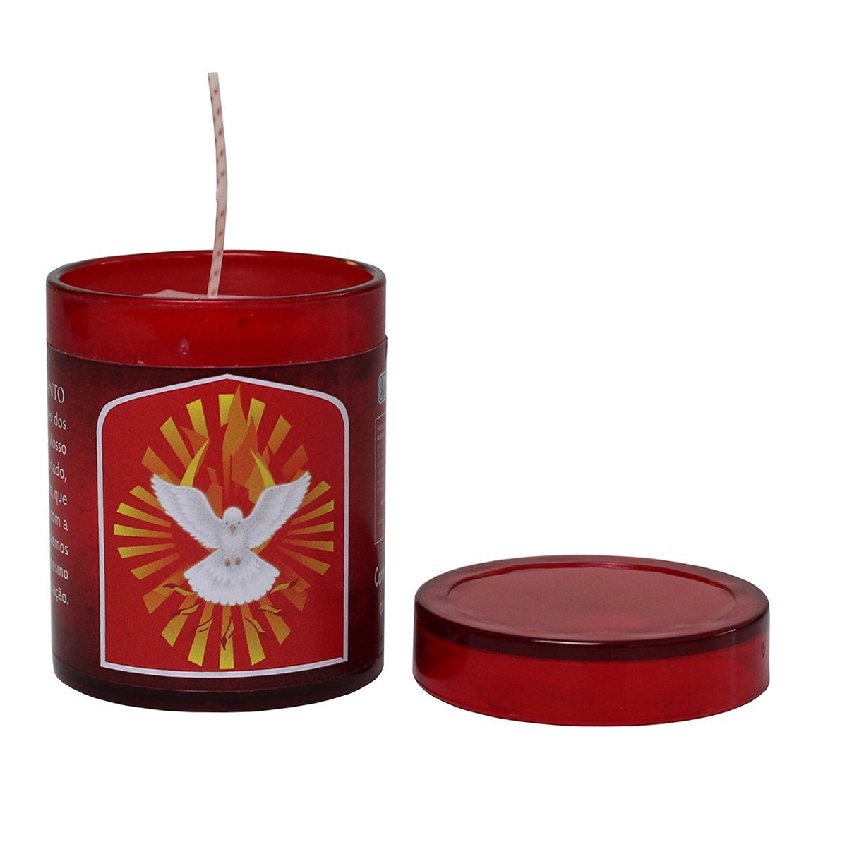 Vela Acrilica Divino Espirito Santo Perfumada