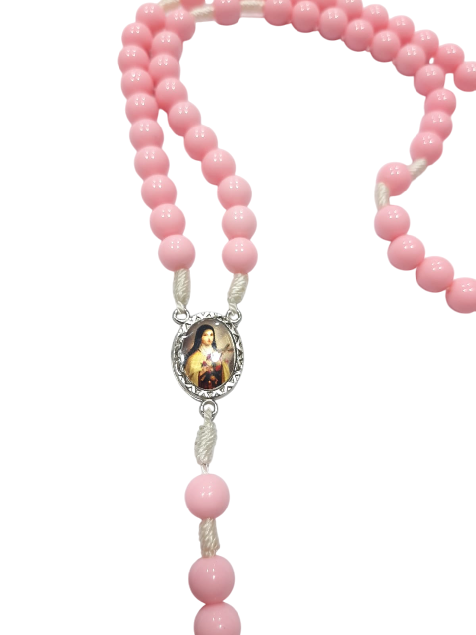 Terço Rosa Santa Terezinha - Imagem 2