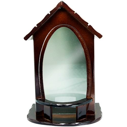 Capela Madeira Vidro - 60 Cm