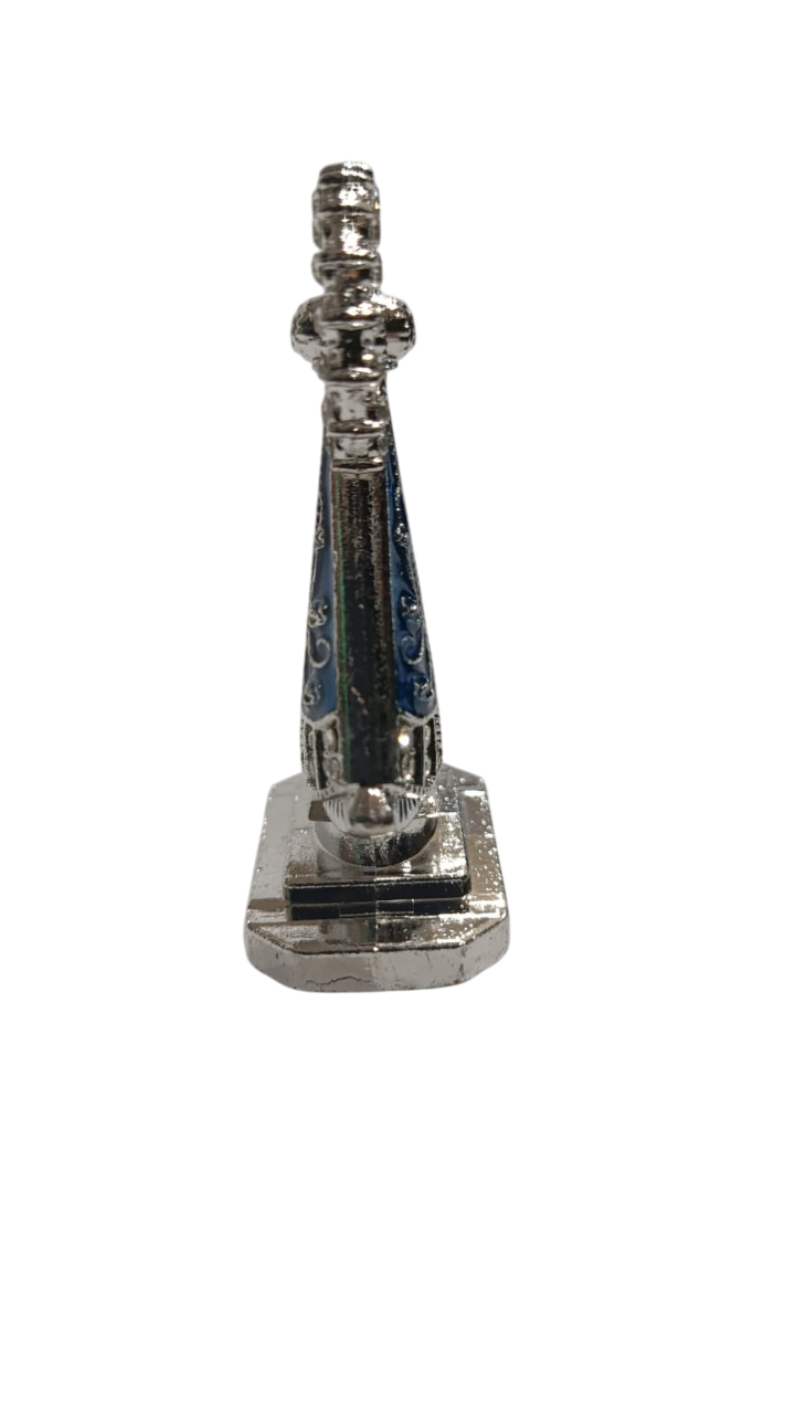 Enfeite NS Aparecida ferro com Coroa Resplendor base colante - Imagem 2