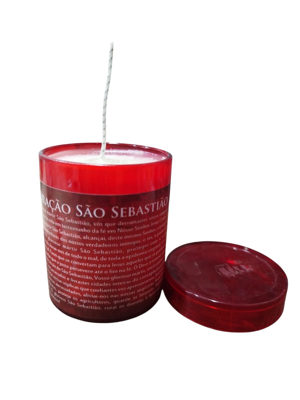 Vela Acrilica São Sebastião Perfumada - Imagem 3