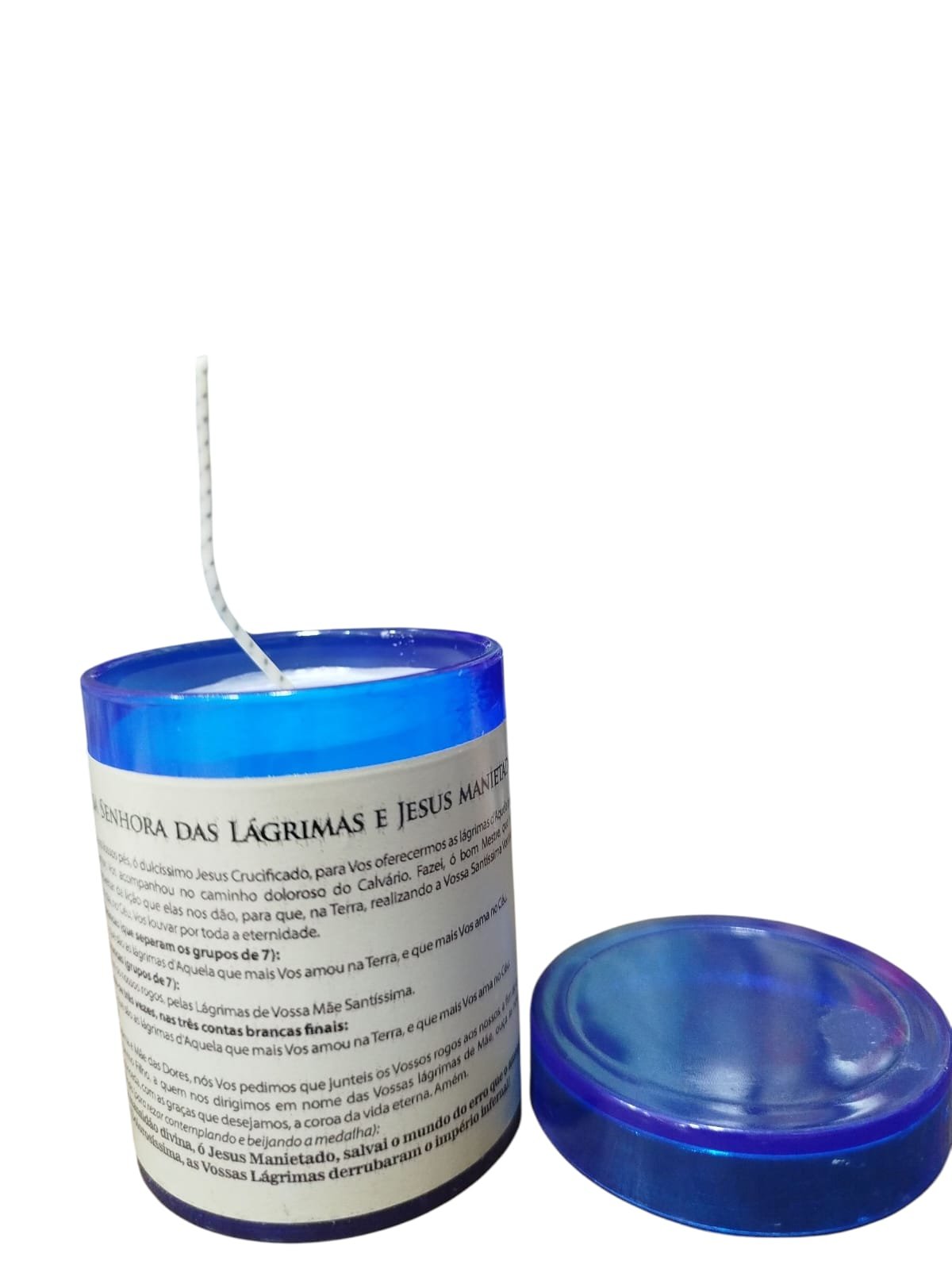 Vela Acrilica Nossa Senhora das Lágrimas Perfumada - Imagem 2