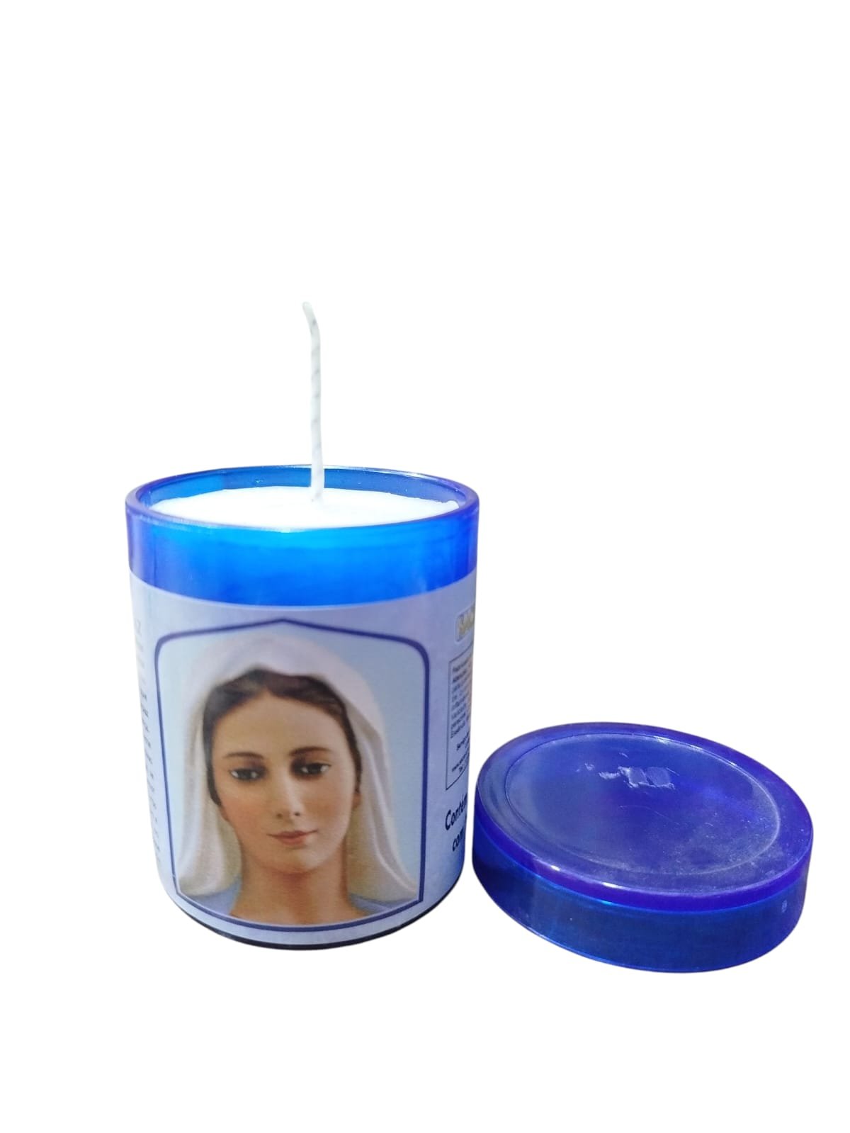 Vela Acrilica Nossa Senhora Rainha da Paz Perfumada