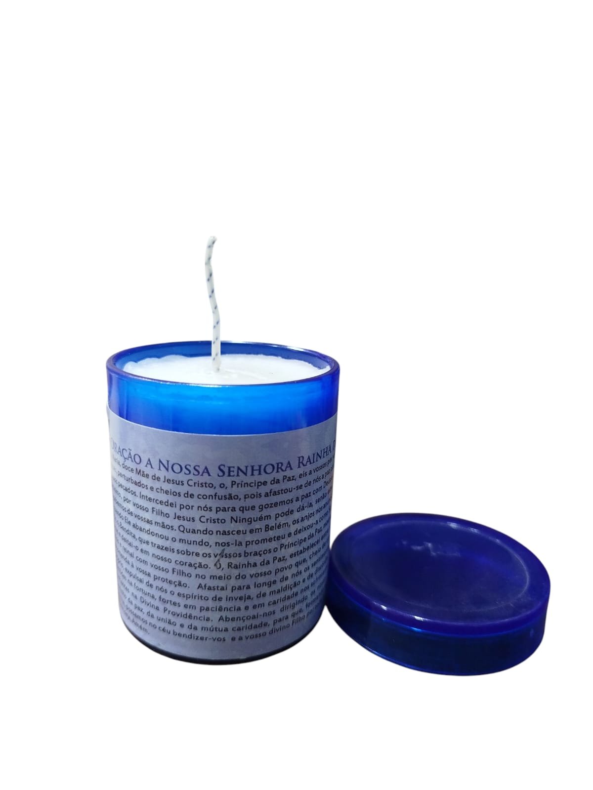 Vela Acrilica Nossa Senhora Rainha da Paz Perfumada - Imagem 3