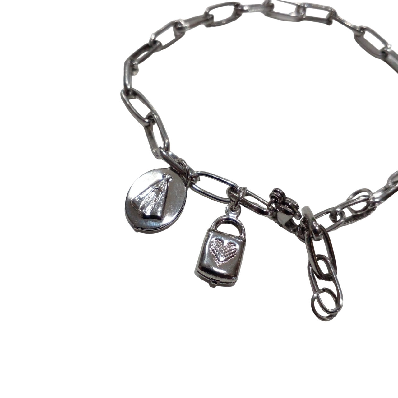 Pulseira de consagração Nossa senhora Aparecida aço inox - Imagem 2
