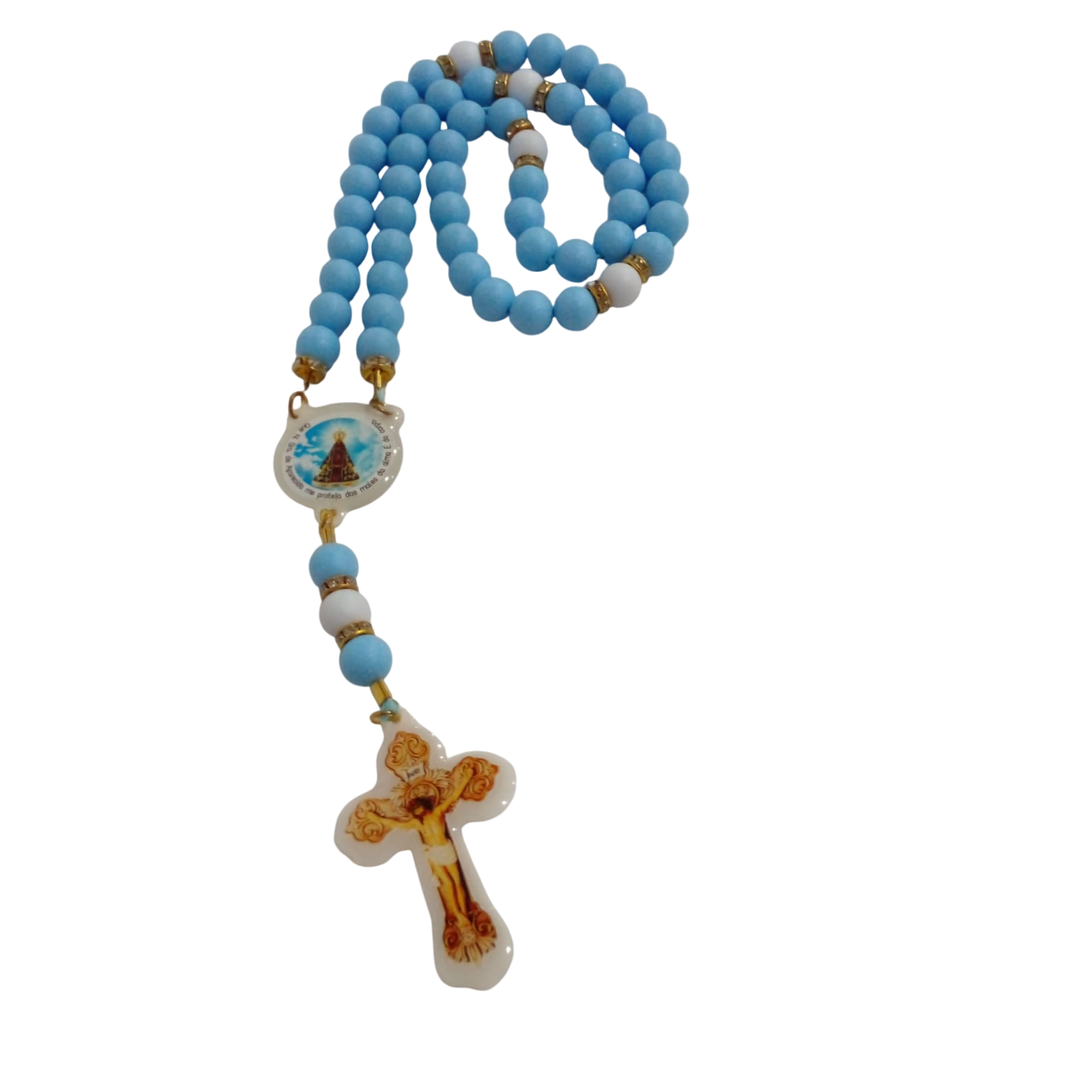 Terço Nossa Senhora Aparecida Azul