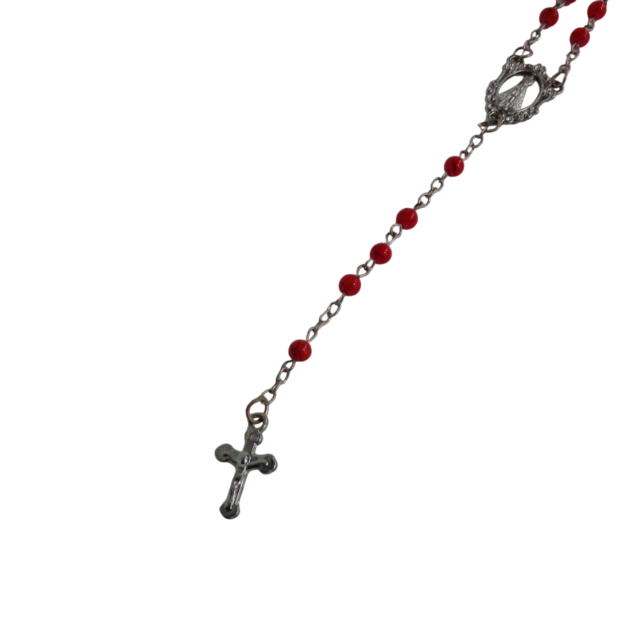 Terço pescoço vermelho Nossa Senhora Aparecida - Imagem 3