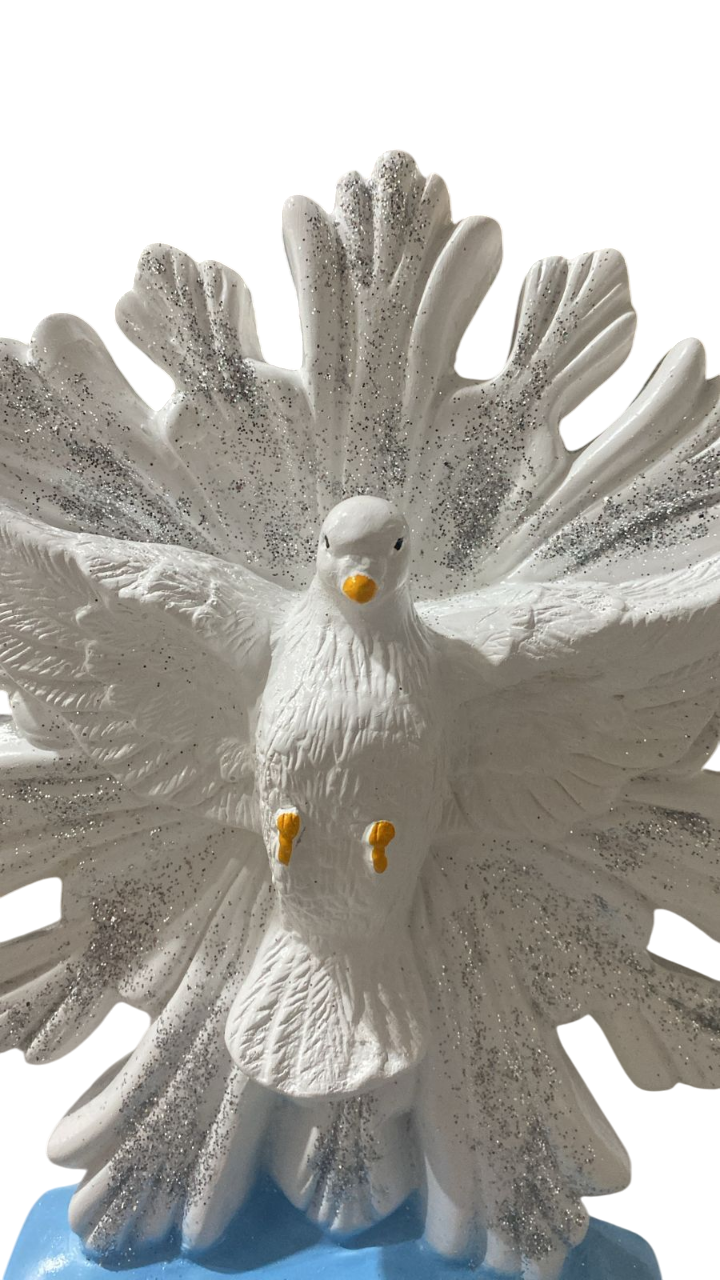 Divino Espirito Santo 27cm Gesso com base - Imagem 3