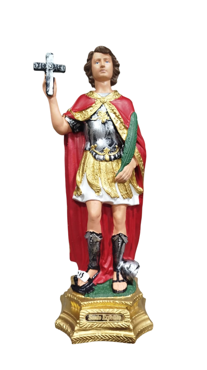 Santo Expedito Inquebrável e Lavável borracha 30cm