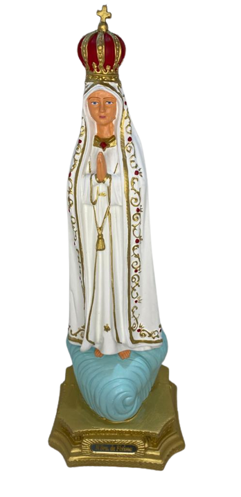 Nossa Senhora de Fatima 40cm Borracha