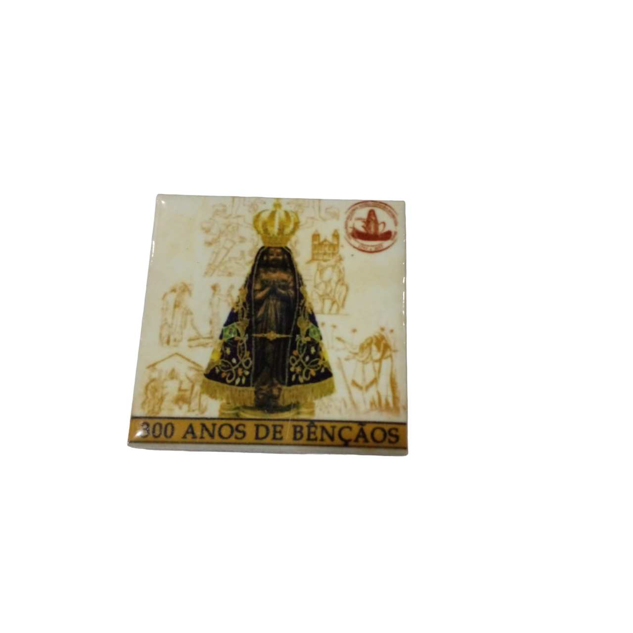 Nossa Senhora Aparecida Azulejo Imã 5,0cm