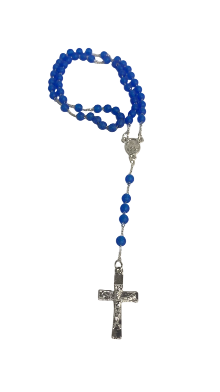 Terço Azul Conta Oval