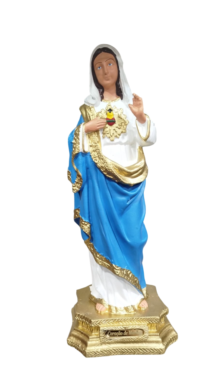 Sagrado Coração de Maria Borracha 33cm