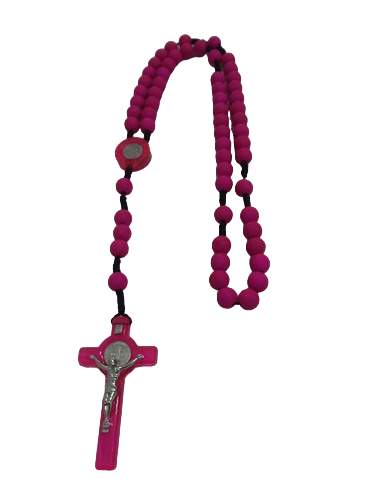 Terço Pink Medalha São Bento