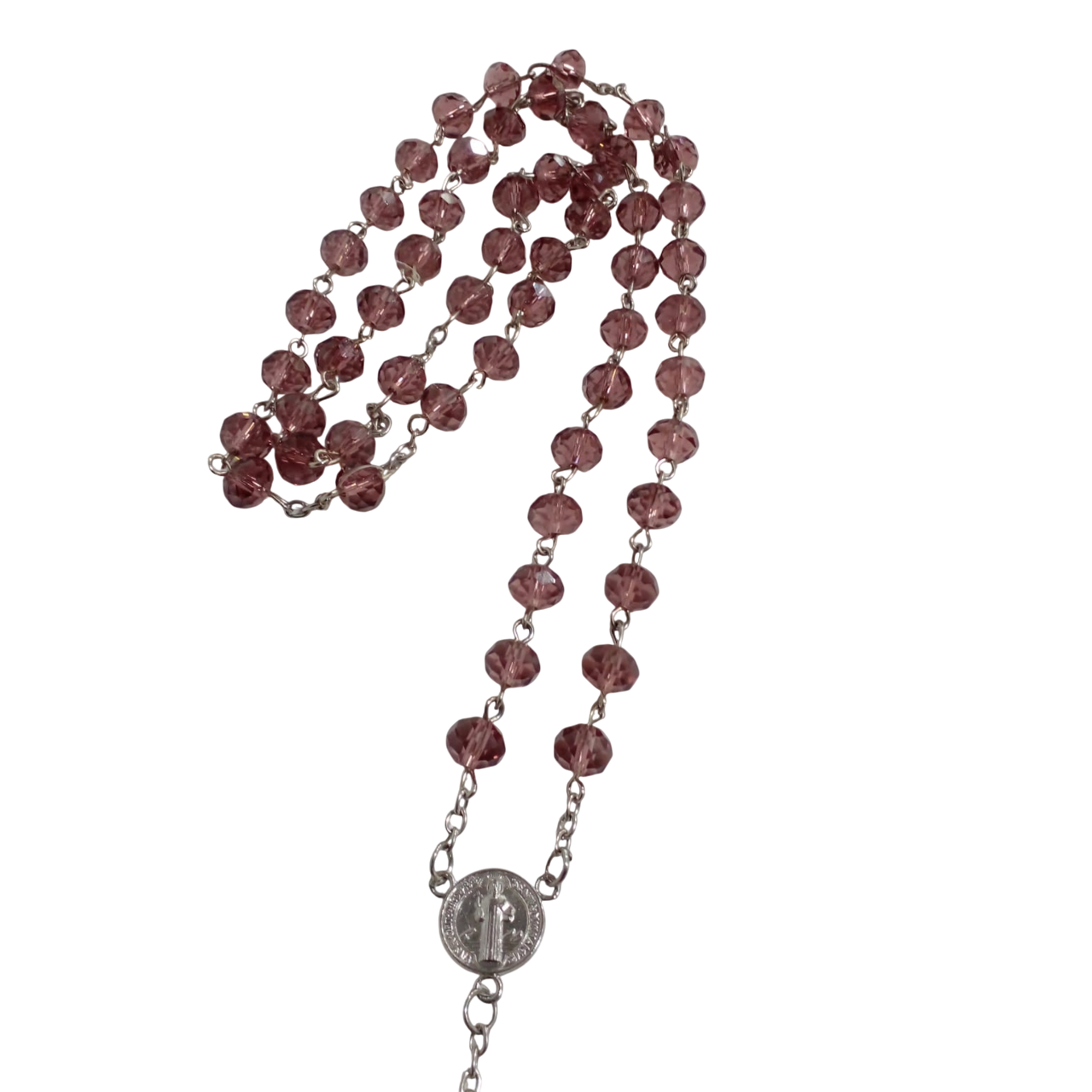 Terço São Bento Cristal marrom - Imagem 3