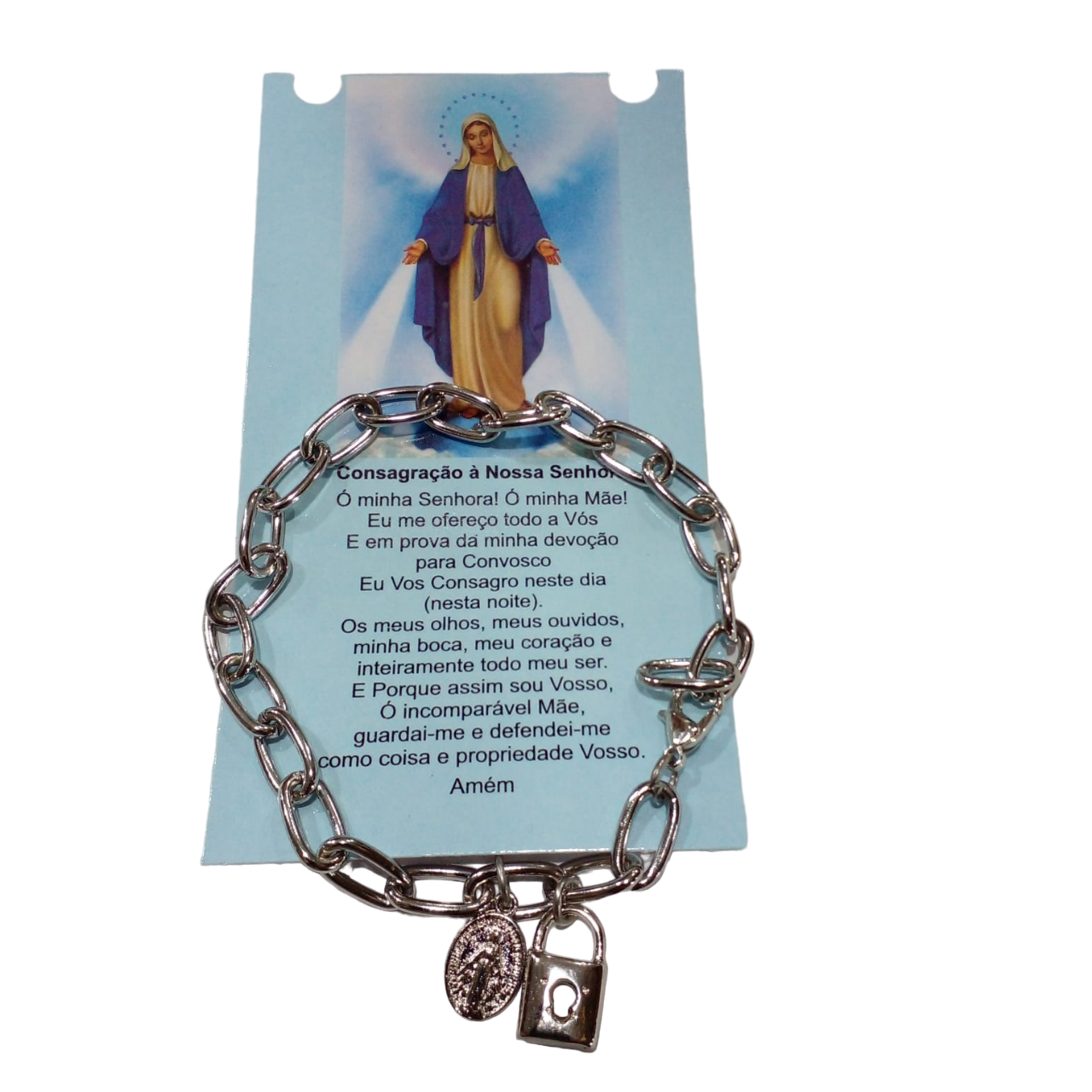 Pulseira de consagração Nossa Senhora das Graças elo maior