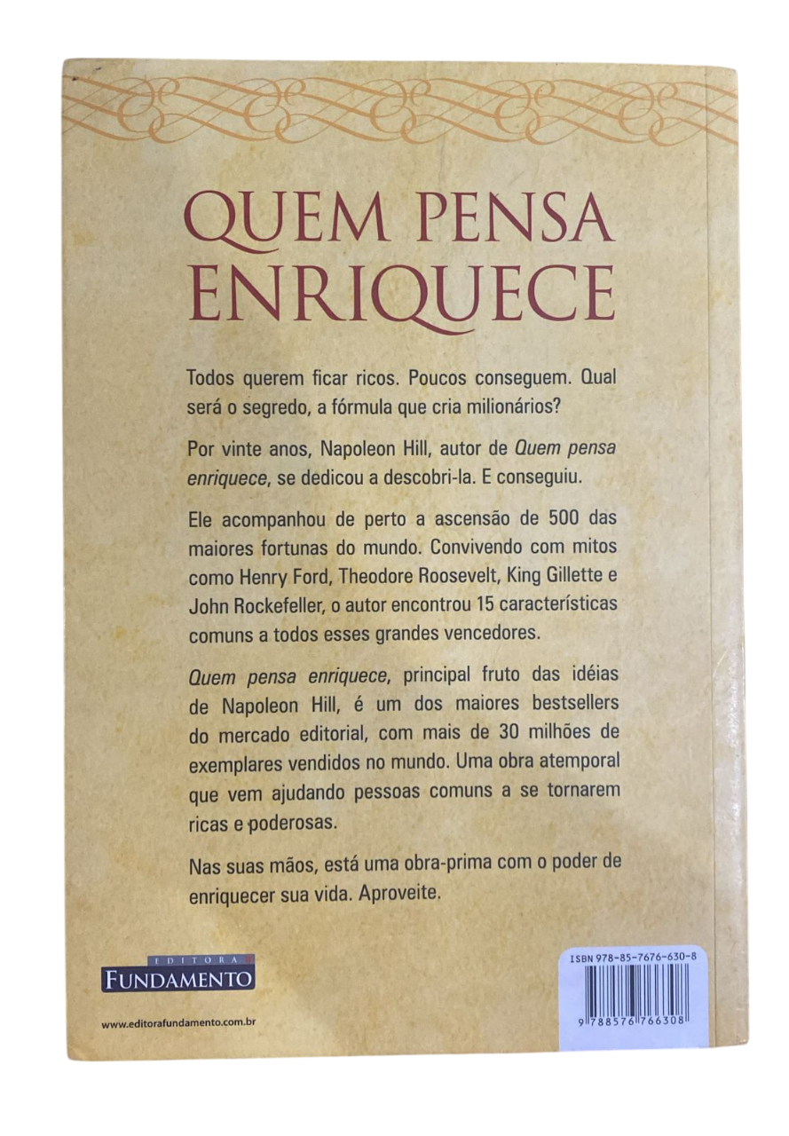 Quem Pensa Enriquece Napoleon Hill - Imagem 2