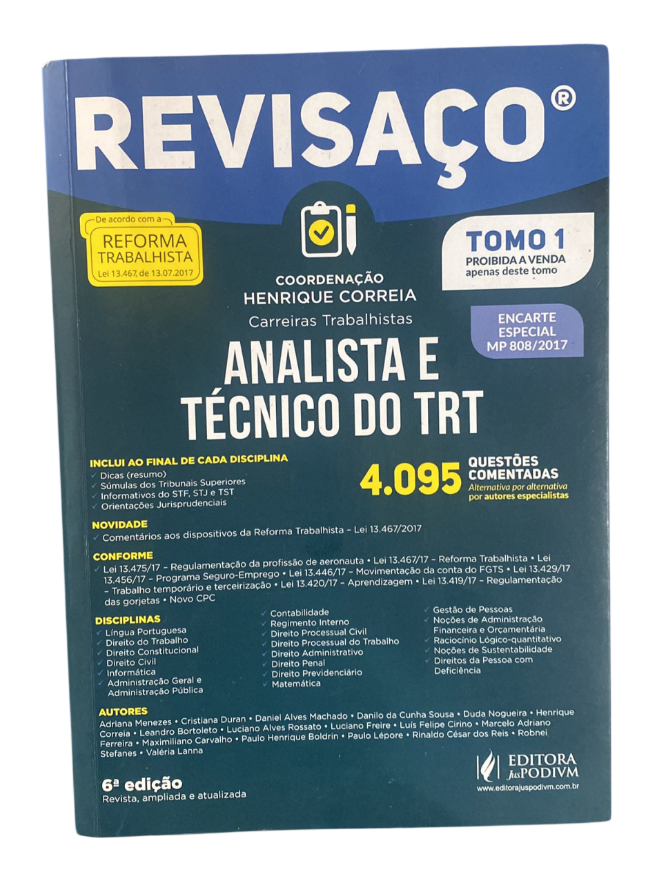 Analista e Técnico do TRT 4.095 Questões Comentadas Henrique Correia - Imagem 4