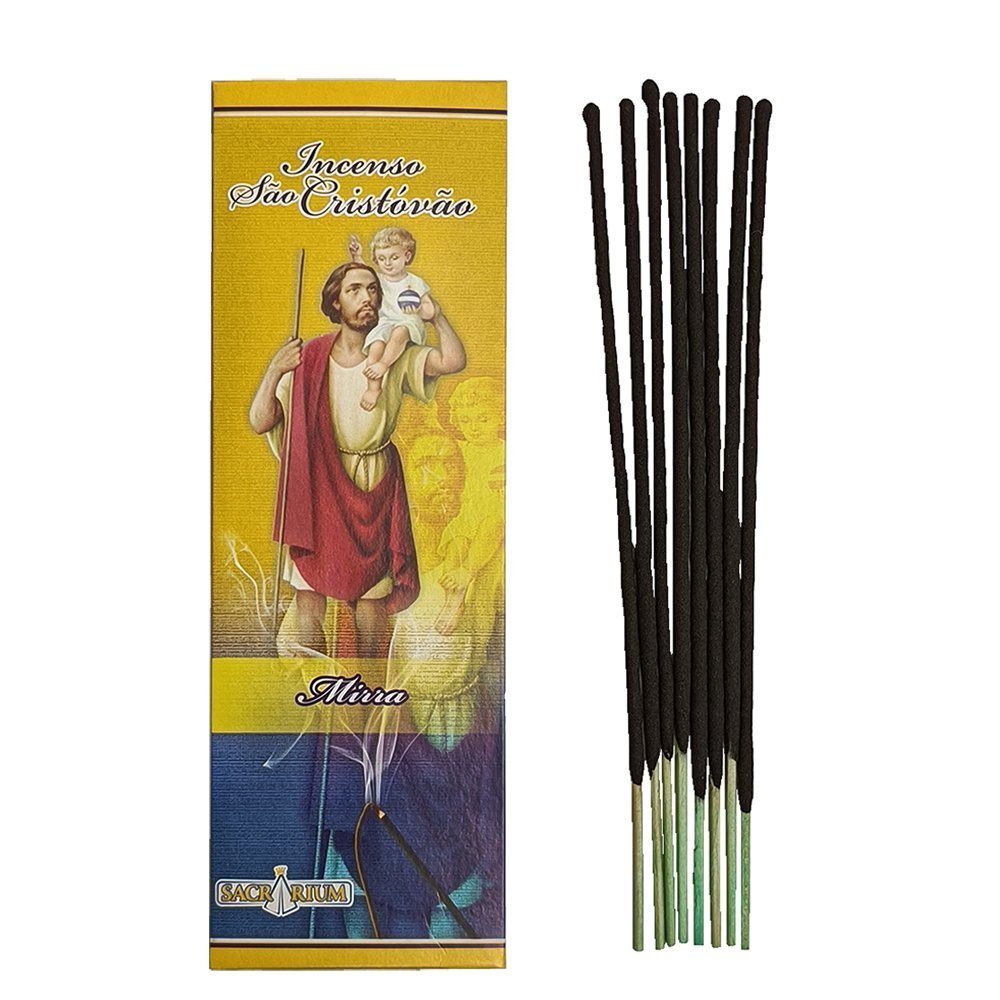 Incenso Em Vareta De São Cristóvão Aroma De Mirra