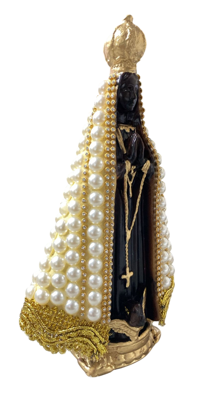 Nossa Senhora Aparecida perola 20cm - Imagem 2